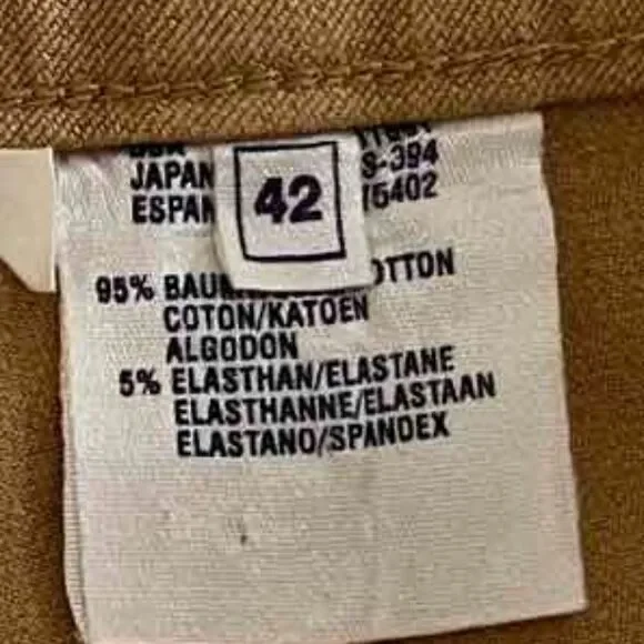 Escada Sport Women’s Yellow Stretchy Jean Pants size 12-14 - Picture 5 of 16